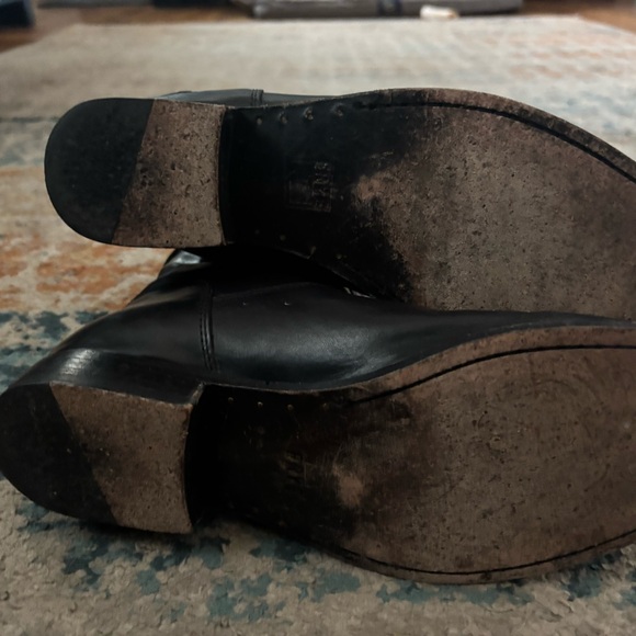 Frye Black Leather Ankle Booties - Picture 4 of 4